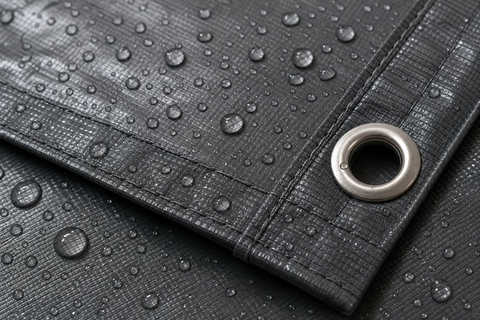 Tarpaulin material detail